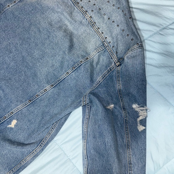 Free People Light Blue Denim Jacket NEVER WORN - Picture 3 of 10